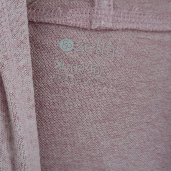 Zella Girls Purple Keepsake Heather Hooded Sweatshirt XL 14/16 NWT - Picture 2 of 7